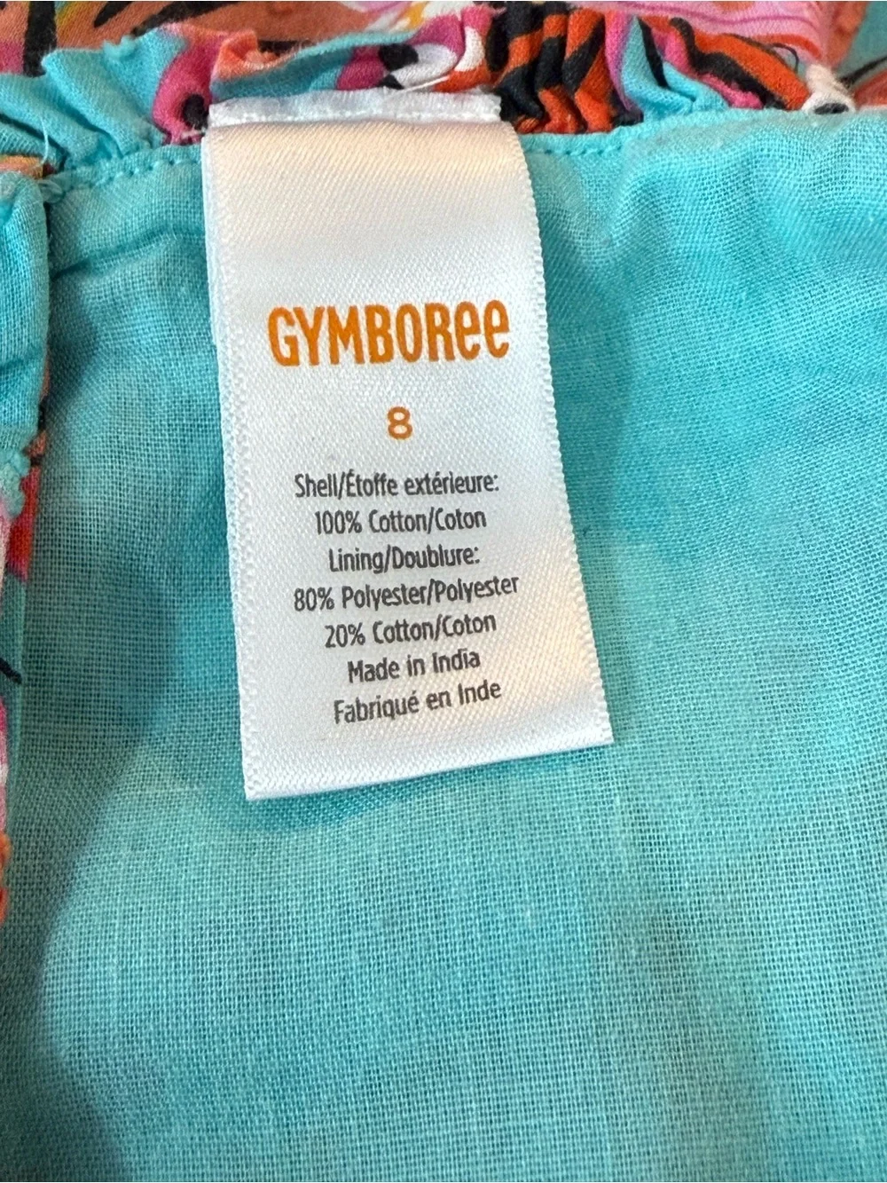 Gymboree Girls Butterfly Print Sundress Size 8 Colorful Summer Dress